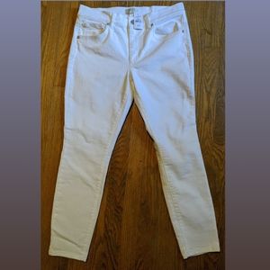 NWT Ann Taylor Loft Outlet White Ankle Skinny 6P